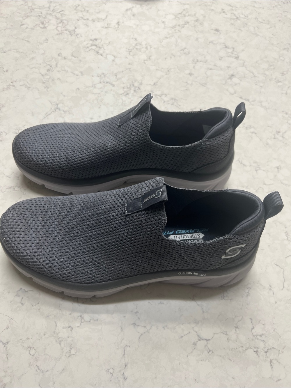 Skechers Men's Slip-On Athletic Sneakers - Charcoal Men’s Size 11